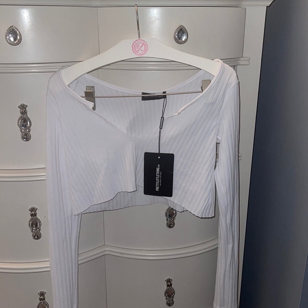 PLT long sleeve crop top